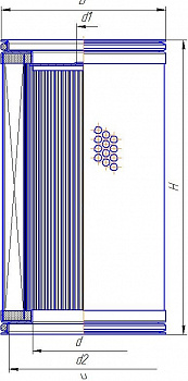 HIFI SH64218, Mahle 852821DRG60, SF Filter HY15545, Filtrec DMD821B60B
